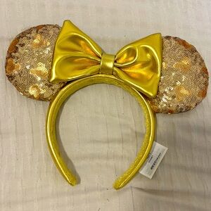 Gold Disney Minnie Mouse Ears